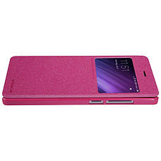 Чохол-книжка Nillkin для Xiaomi Redmi 4 Sparkle ser. Рожевий(133716), фото 4