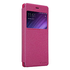 Чохол-книжка Nillkin для Xiaomi Redmi 4 Sparkle ser. Рожевий(133716), фото 5