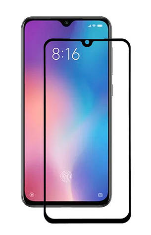 Захисне скло NZY для Xiaomi Mi 9 SE Full Glue Чорні рамки (999710), фото 1