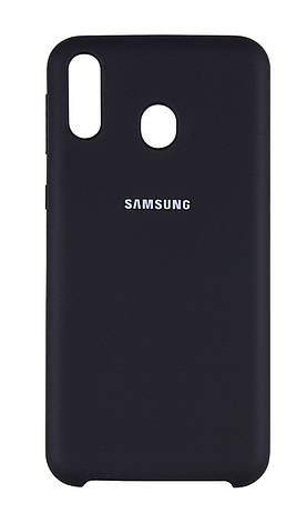 Чохол-накладка Silicone Case для Samsung Galaxy M20 Чорний (579736), фото 1