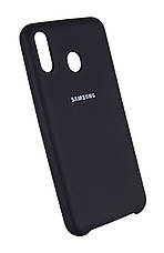 Чохол-накладка Silicone Case для Samsung Galaxy M20 Чорний (579736), фото 4