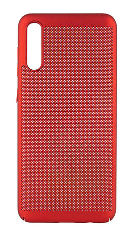 Чохол-накладка NZY для Samsung Galaxy A50/ A505F Grid Case ser. Червоний (971136), фото 1