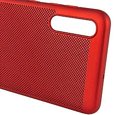 Чохол-накладка NZY для Samsung Galaxy A50/ A505F Grid Case ser. Червоний (971136), фото 6