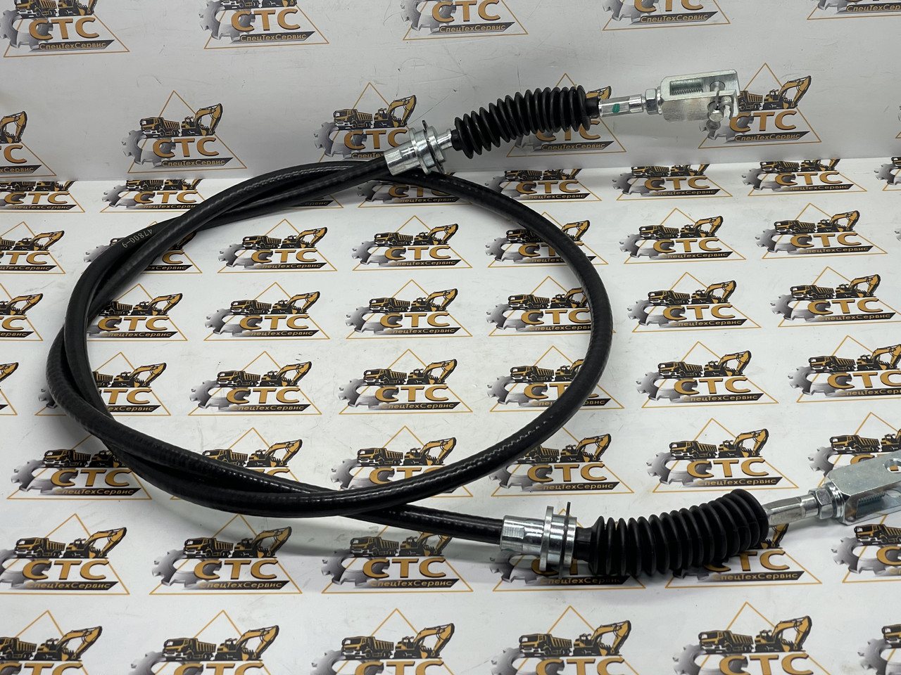 Трос ручного гальма (ручника, квадратна кабіна) на JCB номер 910/47800, фото 1