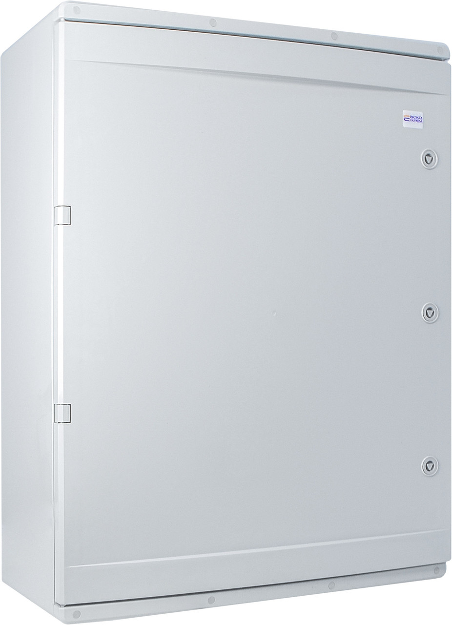 Корпус з АБС-пластику, ударостійкий, з монтажною панеллю, непрозорі дверцята, 60*80*28, ІР65, серіїUBox, фото 1