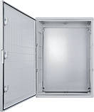 Корпус з АБС-пластику, ударостійкий, з монтажною панеллю, непрозорі дверцята, 60*80*28, ІР65, серіїUBox, фото 3