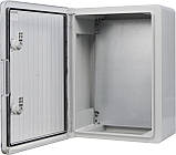 Корпус з АБС-пластику, ударостійкий, з монтажною панеллю, прозорі дверцята, 30*40*17, ІР65, серіїUBox, фото 5