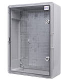 Корпус з АБС-пластику, ударостійкий, з монтажною панеллю, прозорі дверцята, 35*50*19, ІР65, серіїUBox, фото 5