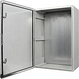 Корпус з АБС-пластику, ударостійкий, з монтажною панеллю, прозорі дверцята, 50*70*25, ІР65, серіїUBox, фото 4
