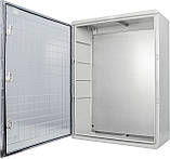 Корпус з АБС-пластику, ударостійкий, з монтажною панеллю, прозорі дверцята, 60*80*28, ІР65, серіїUBox, фото 5