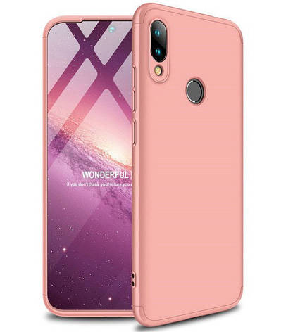 Чохол-360° LikGus для Xiaomi Redmi 7 Пластик Рожевий (969324), фото 1