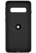 Чохол-накладка ColoRing для Samsung Galaxy S10 TPU+PC Summer ser. З тримачем Чорний (972096), фото 3