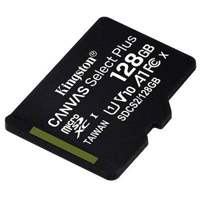 Карта пам'яті Kingston 128GB microSDXC C10 (SDCS2/128GBSP), фото 3