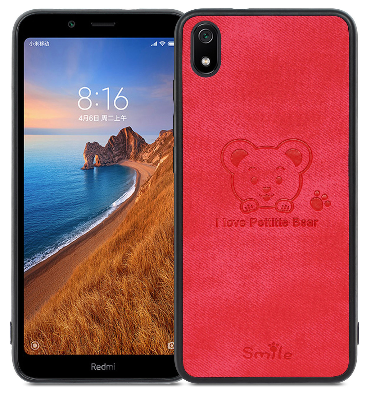 Чохол-накладка DEF для Xiaomi Redmi 7A 3D Print Case Ведмедик Червоний (506721)