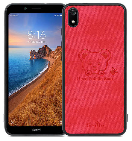 Чохол-накладка DEF для Xiaomi Redmi 7A 3D Print Case Ведмедик Червоний (506721), фото 1