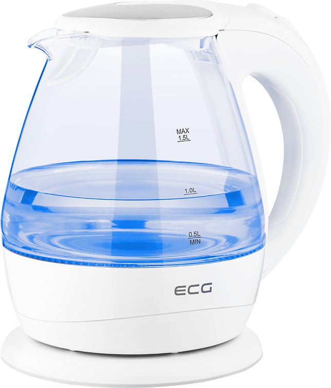 Електрочайник ECG RK 1520 Cкло 1.5 л Білий