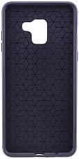 Чохол-накладка Carbon для Samsung A530 Galaxy A8 (2018) Силікон Чорний, фото 4