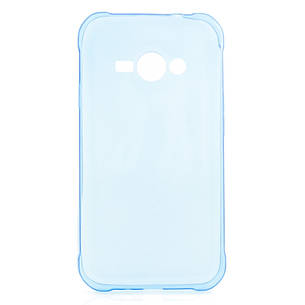 Чохол-накладка TPU для Samsung J110 J1 Duos Ultra-thin ser. Прозорий/синій(286939), фото 1