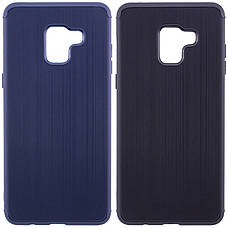 Чохол-накладка Carbon для Samsung A530 Galaxy A8 (2018) Силікон Чорний, фото 6