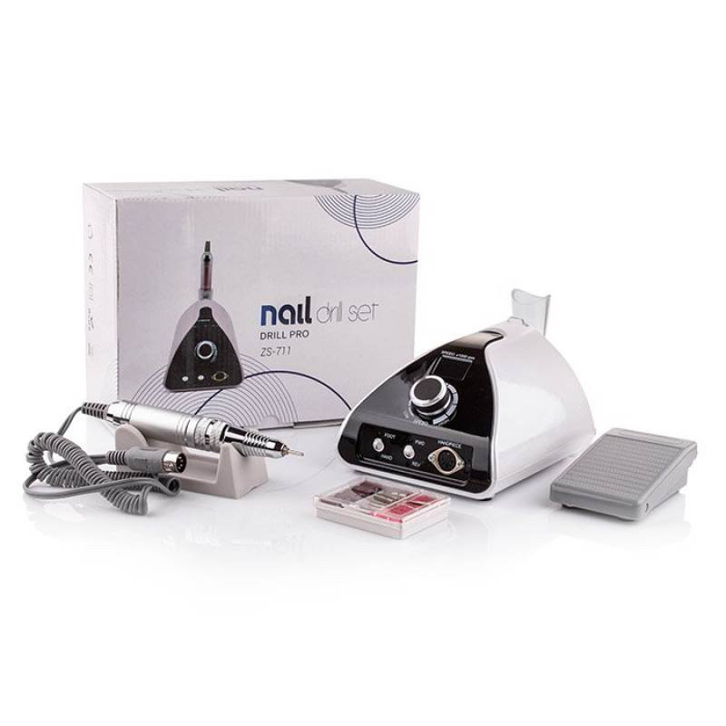 Фрезер BUCOS ZS-711 WHITE PROFESSIONAL (65W/35000 об.) український посібник (+ 6 покращених фрез)