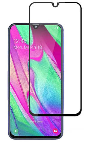 Захисне скло NZY для Samsung Galaxy M30 5D Premium Full Glue Чорні рамки (001740), фото 1