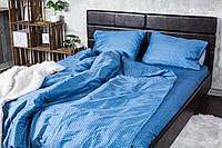 Комплект постільної білизни Ecotton двоспальний Євро 210х220 см Королівський синій