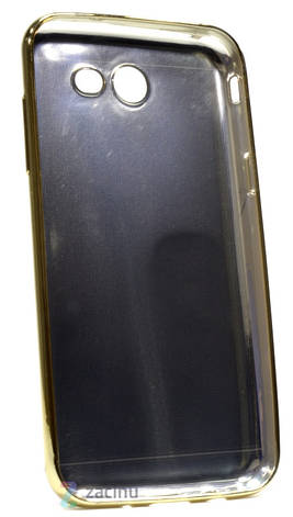 Чохол-накладка для Samsung J330 J3(2017) TPU Імітація шкіри Чорний, фото 3