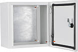 Корпус з монтажною панеллю металевий Light 30*30*15, IP54, серії UBox, фото 2