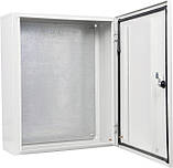 Корпус з монтажною панеллю металевий Light 60*50*20, IP54, серії UBox, фото 2