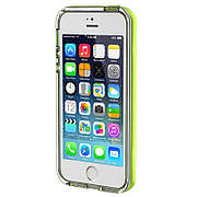Чохол-накладка ROCK для iPhone 5/5S/SE Light Tube ser. Зелений/прозорий(670091)