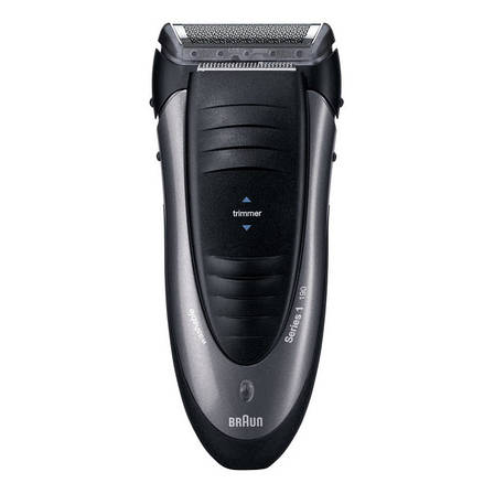 Електробритва чоловіча акумуляторна Braun Series 1 190 Чорний/ Сірий (5499047), фото 1