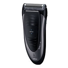 Електробритва чоловіча акумуляторна Braun Series 1 190 Чорний/ Сірий (5499047), фото 3