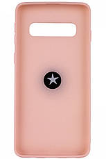 Чохол-накладка ColoRing для Samsung Galaxy S10 TPU+PC Summer ser. З тримачем Рожевий (972058), фото 3