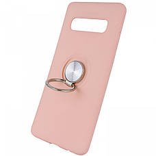 Чохол-накладка ColoRing для Samsung Galaxy S10 TPU+PC Summer ser. З тримачем Рожевий (972058), фото 4