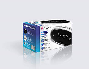 Радіогодинник ECG RB 010 Білий, фото 1