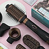 Фен-щітка для волосся 6в1, 1000Вт + 6 насадок, VGR V-491 / Стайлер для волосся / Фен гребінець для укладання волосся, фото 2