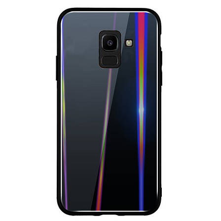 Чохол-накладка Gradient Aurora для Samsung Galaxy A6 (2018) Glass Чорний, фото 1