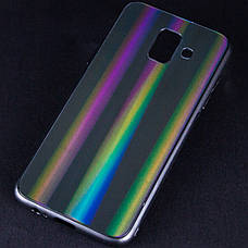 Чохол-накладка Gradient Aurora для Samsung Galaxy A6 (2018) Glass Чорний, фото 5