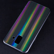 Чохол-накладка Gradient Aurora для Samsung Galaxy A6 (2018) Glass Чорний, фото 6