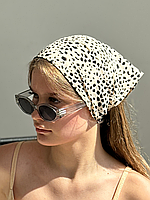 Жіноча літня косинка з принтом Лео D.Hats бежева