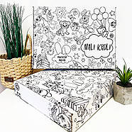 Розмальовка Стіч 120 х 150 см, Мега велика розмальовка, набір з фломастерами, фото 2