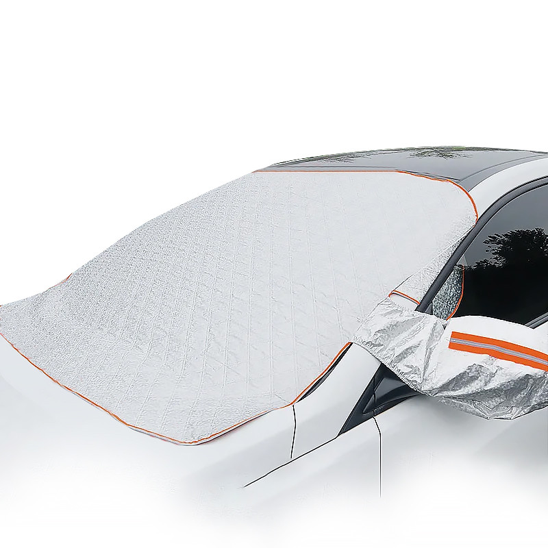 Защитная накидка чехол на лобовое Lesko 8228 стекло и зеркала от снега и солнца на 9 магнитах - фото 1 - id-p2296826214