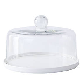 Тортівниця кругла з кришкою Crystal 8 14538 8х18 см uio