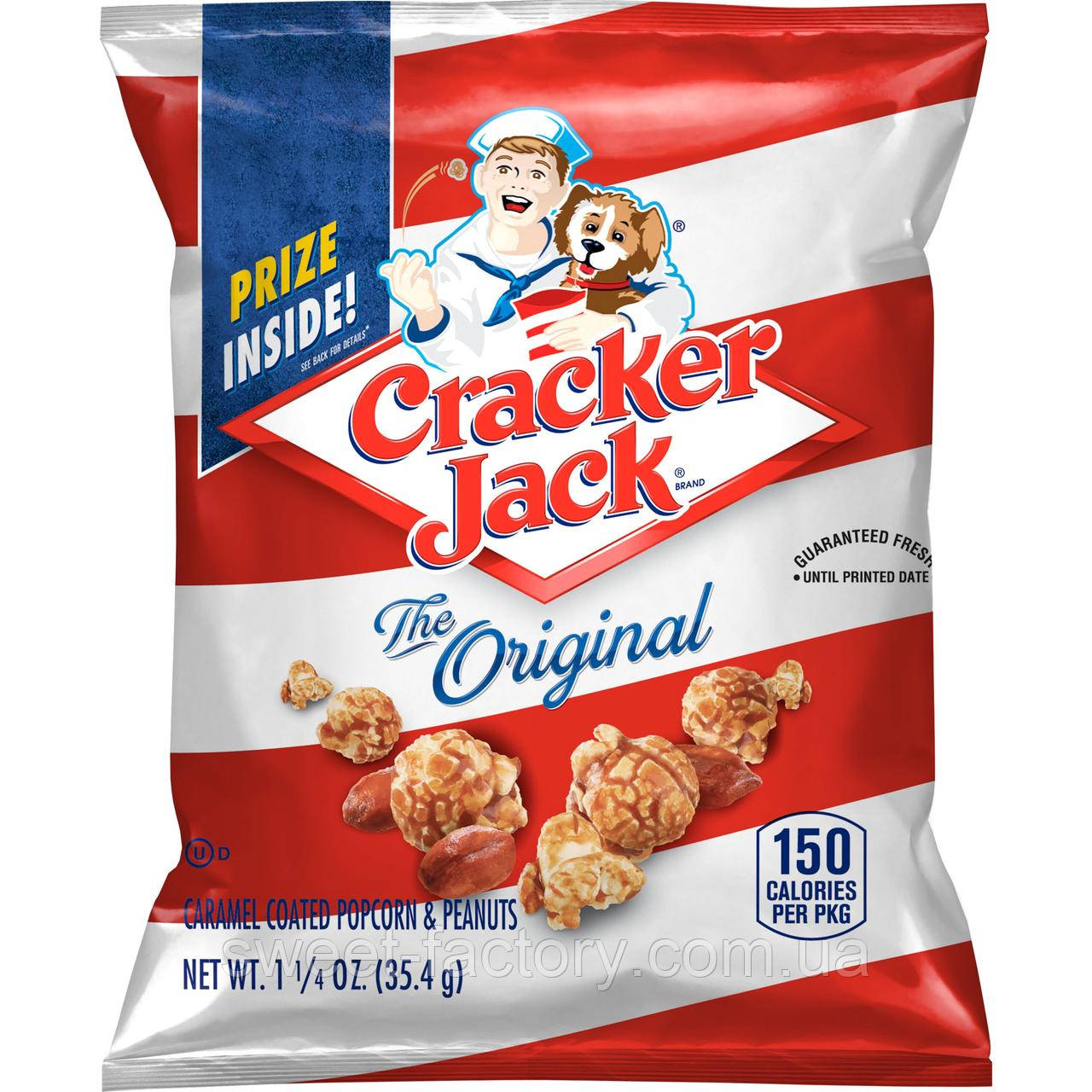 Попкорн Cracker Jack Original Popcorn Peanuts Caramel 35g, фото 1