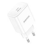 Мережевий Зарядний Пристрій Borofone BA81A 1USB-C PD/QC 20W Колір Бiлий, фото 5