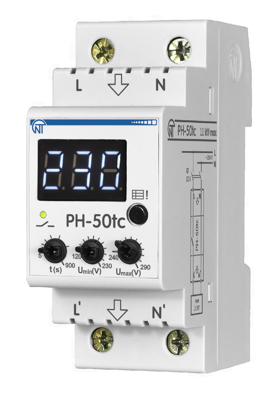 Реле напруги РН-50tc, Новатек