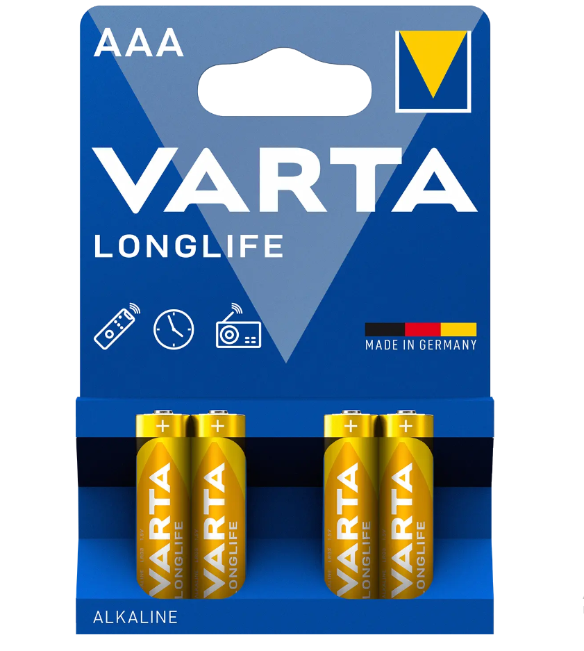 Батарейка Varta Longlife LR3, AAA (ціна за 4 шт)