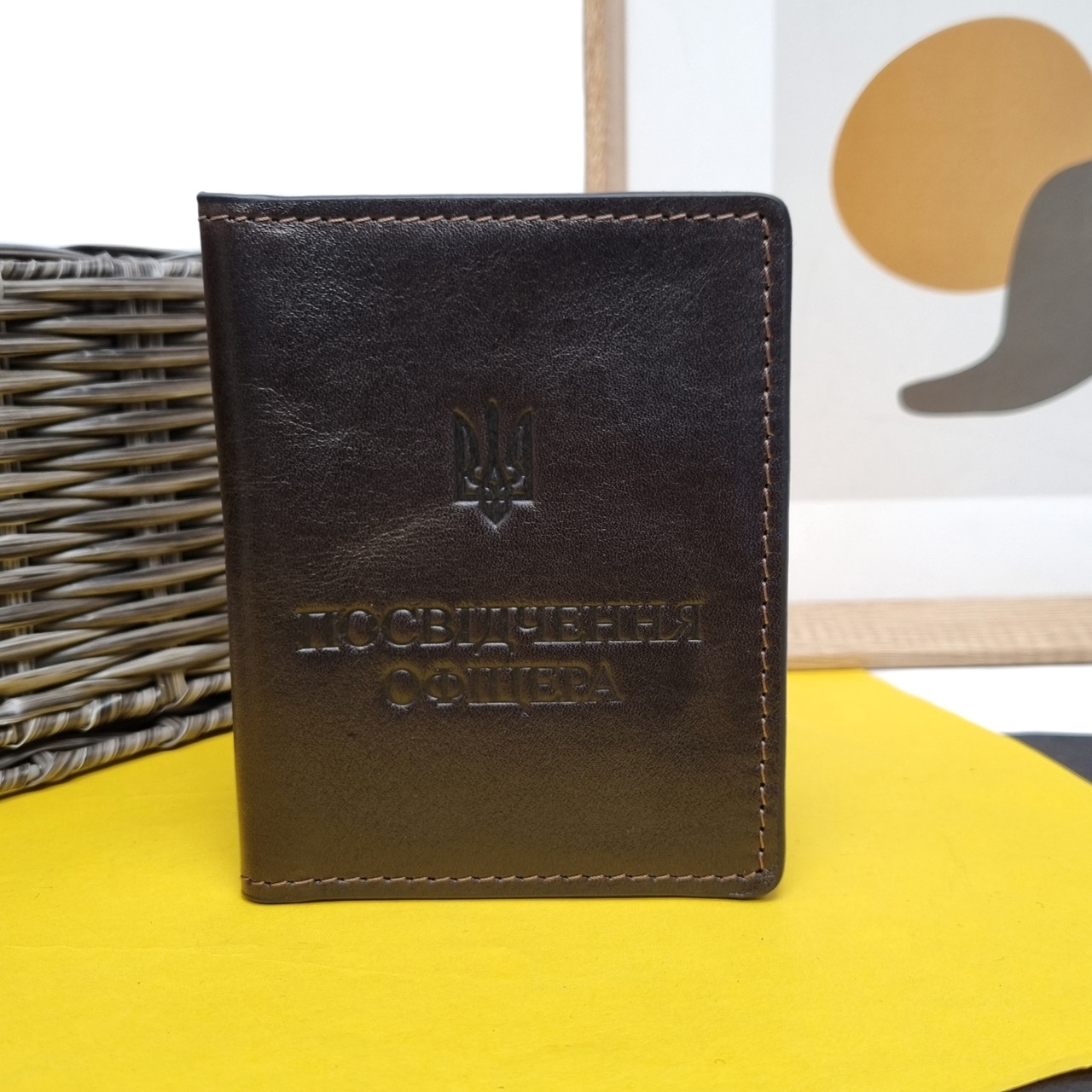 Обложка для документов натуральная кожа коричневый Арт.2596/20 "GP" Італія - (Україна)