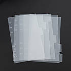 Розділювачі листів для блокнотів, планерів на кільцях А6 6шт RZL009, фото 3