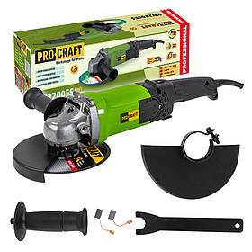 Кутошліфувальна машина Procraft PW2200ES 180 мм, 1400 Вт, 8500 - 10500 об/хв